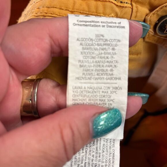 Springfield Mens Mustard Chino Bermuda Shorts sz 30 - Picture 6 of 6